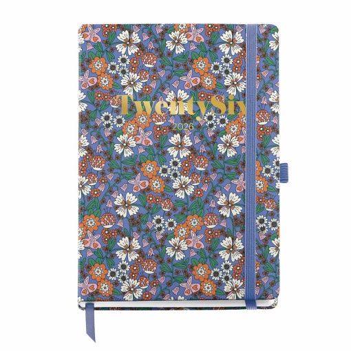 Agenda semanal A5 2026 MIQUELRIUS Plus Natura Blooming com elástico
