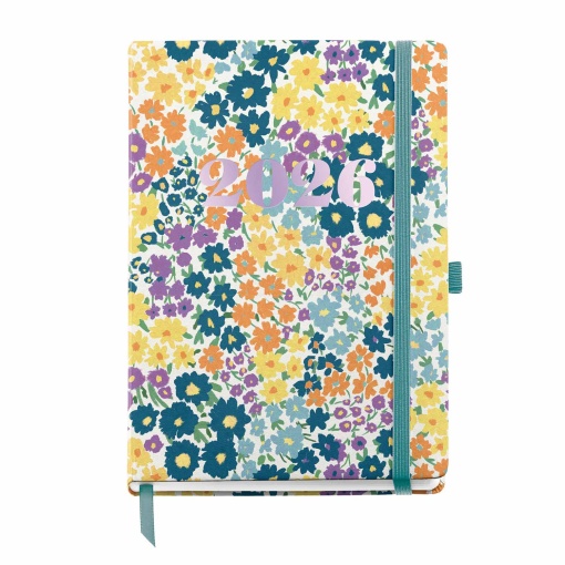 Agenda diária A5 2026 MIQUELRIUS Plus Natura Impressionist com elástico