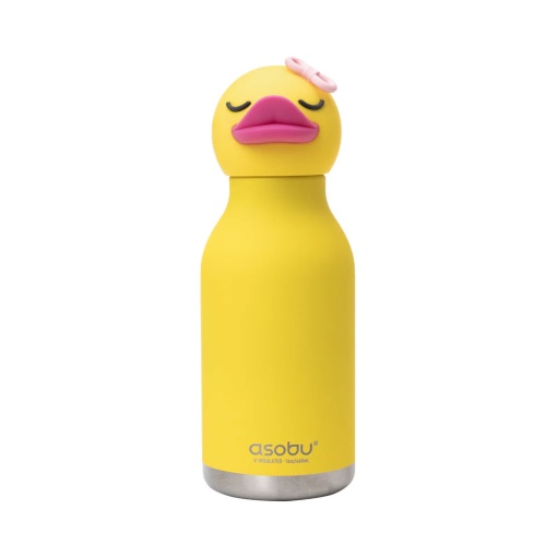 Garrafa térmica com palhinha ASOBU Bestie 460ml pato