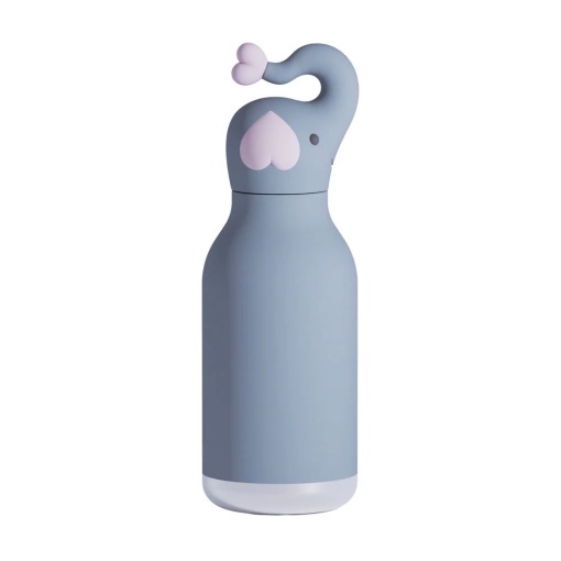 Garrafa térmica com palhinha ASOBU Bestie 460ml elefante