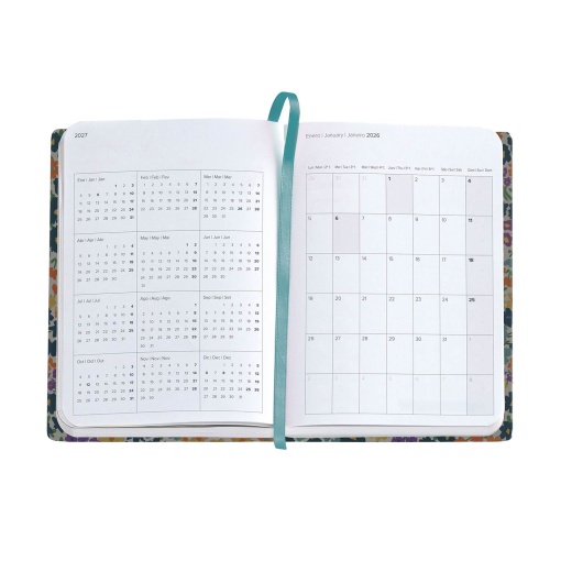 Agenda diária 122x168mm 2025 MIQUELRIUS Journal Natura Impressionist com elástico