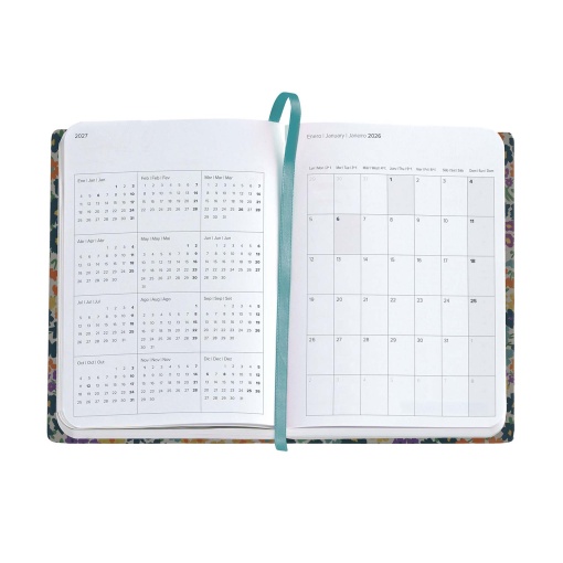 Agenda semanal 122x168mm 2026 MIQUELRIUS Journal Natura Impressionist com elástico