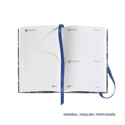 Agenda diária A6 2026 MIQUELRIUS Passport Natura Blooming com elástico