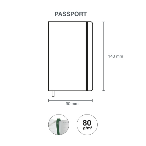 Agenda diária A6 2026 MIQUELRIUS Passport Natura Mini Garden com elástico