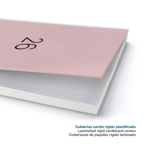 Agenda semanal 117x182mm 2026 espiral MIQUELRIUS Activa Calm Arena com elástico