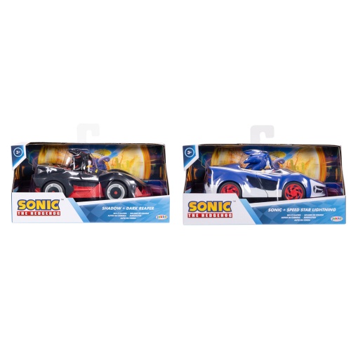 Sonic carro com figura 6cm sortido JAKKS