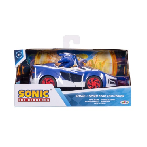 Sonic carro com figura 6cm sortido JAKKS