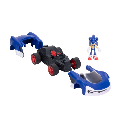 Sonic carro com figura 6cm sortido JAKKS