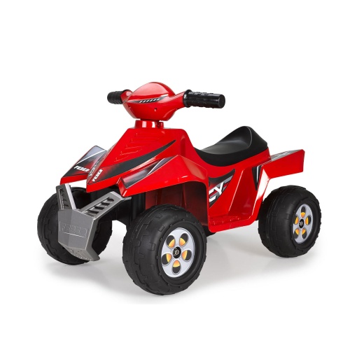 Cuatriciclo eléctrico Feber Racey de 6 V de litio, color rojo.