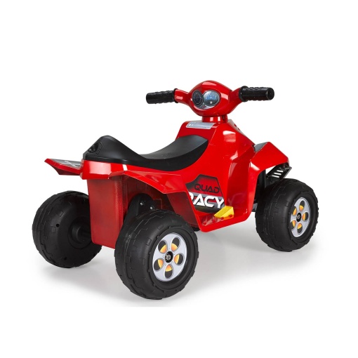 Cuatriciclo eléctrico Feber Racey de 6 V de litio, color rojo.