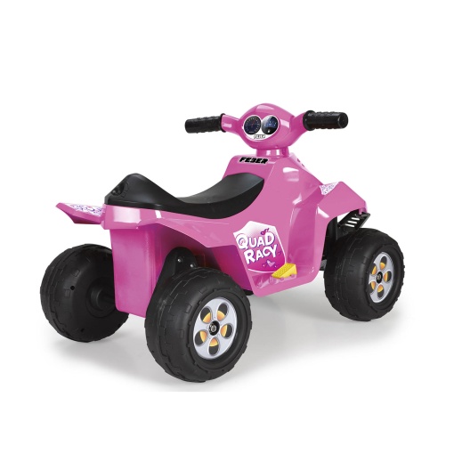 FEBER Racy Quad eléctrico rosa de litio de 6 V FAMOSA