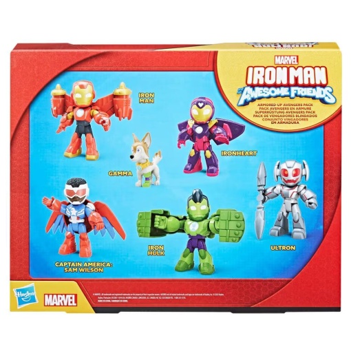 IRON MAN AND IS AWSOME FRIENDS - AVENGERS COM ARMADURA MARVEL HASBRO G1255
