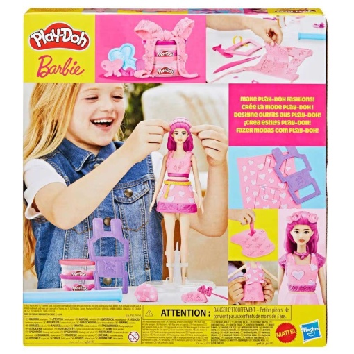 PLASTICINA BARBIE CORACOES E PENTEADOS PLAY-DOH HASBRO G1357/G1354