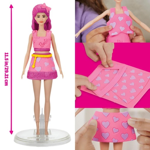 PLASTICINA BARBIE CORACOES E PENTEADOS PLAY-DOH HASBRO G1357/G1354