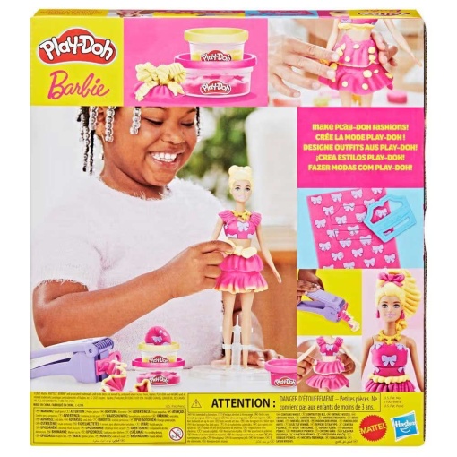 PLASTICINA BARBIE FOLHOS & LACOS PLAY-DOH HASBRO G1361/G1354