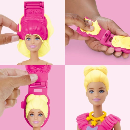 PLASTICINA BARBIE FOLHOS & LACOS PLAY-DOH HASBRO G1361/G1354
