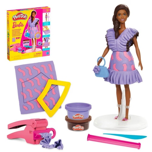PLASTICINA BARBIE FASHIONISTA DE FOLHOS PLAY-DOH HASBRO G1359/G1354