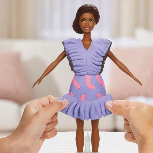 PLASTICINA BARBIE FASHIONISTA DE FOLHOS PLAY-DOH HASBRO G1359/G1354