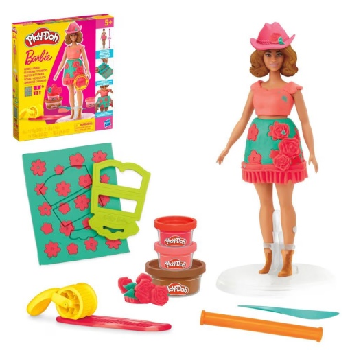 PLASTICINA BARBIE FLORES & FRANJAS PLAY-DOH HASBRO G1360/G1354