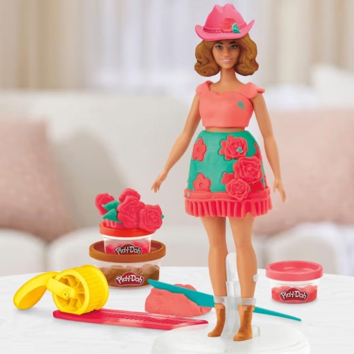 PLASTICINA BARBIE FLORES & FRANJAS PLAY-DOH HASBRO G1360/G1354