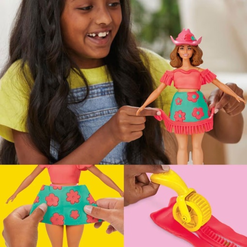 PLASTICINA BARBIE FLORES & FRANJAS PLAY-DOH HASBRO G1360/G1354