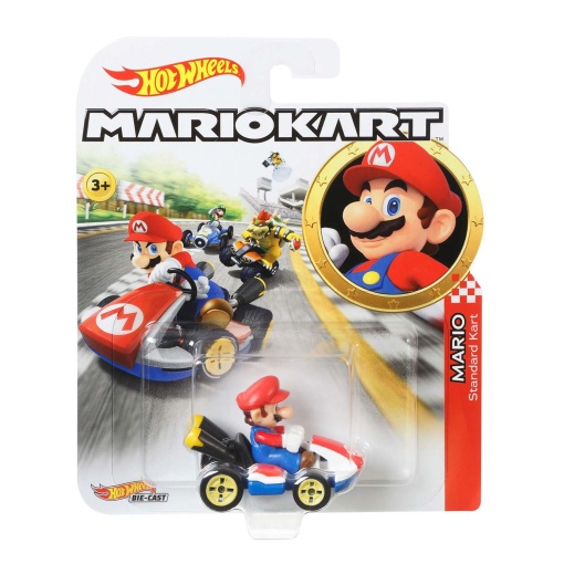 HOT WHEELS Mario Kart carro miniatura+figura sortido Mattel GBG25