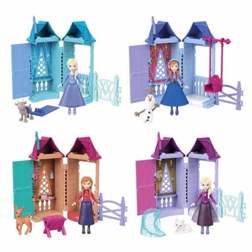 Disney Frozen villa Arendelle empilhável surpresa Mattel JFG24/JFG19
