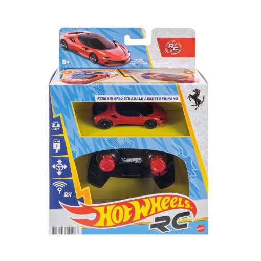 HOT WHEELS RC Ferrari SF90 Stradale Asseto Fiorano telecomandado 1:64 Mattel JGD09