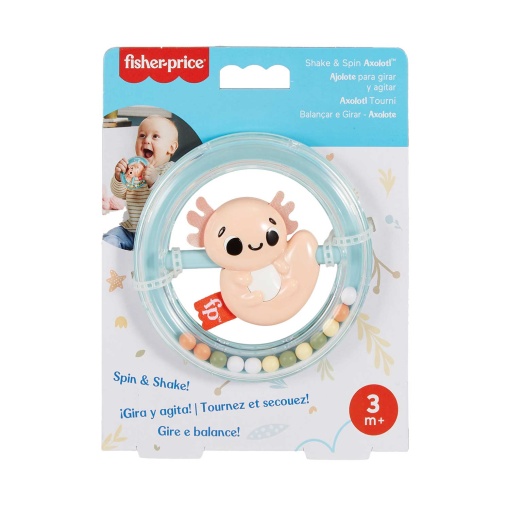 Chocalho sensorial axolote FISHER-PRICE Mattel HRB21/HRB19