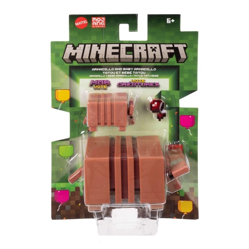 MINECRAFT figura Armadillo e bebé Armadillo Mattel GTP08/JCN40