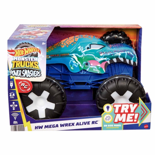 HOT WHEELS Monster Trucks Mega Wrex Alive telecomandado 1:24 MATTEL JBD90