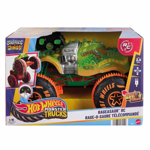 HOT WHEELS Monster Trucks Rageasaur telecomandado 1:15 MATTEL JBH03