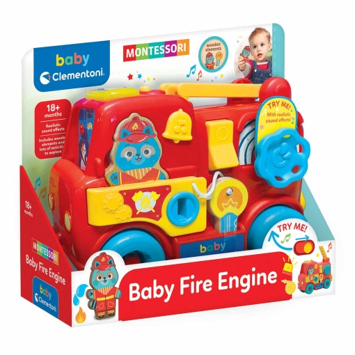 Montessori - camião dos bombeiros CLEMENTONI Baby
