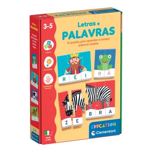 Letras e palavras CLEMENTONI Education