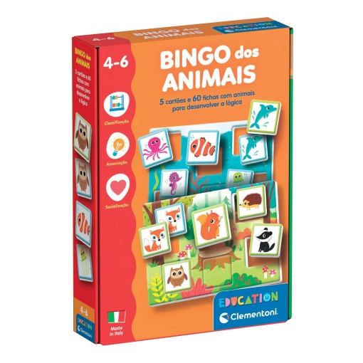 Bingo dos animais CLEMENTONI Education