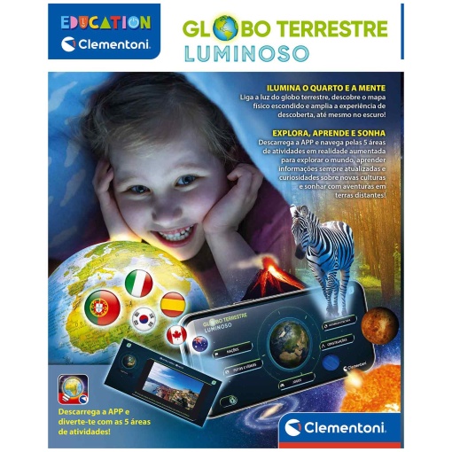 Globo terrestre luminoso CLEMENTONI Education