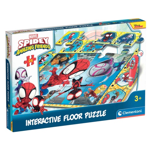 Tapete puzzle + jogo interactivo Spidey and His Amazing Friends CLEMENTONI Disney Junior