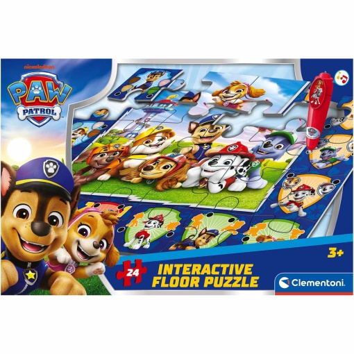 Tapete puzzle + jogo interactivo Patrulha Pata CLEMENTONI