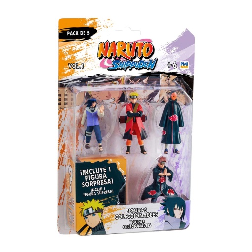 Naruto pack 5 figuras 7cm sortido BIZAK