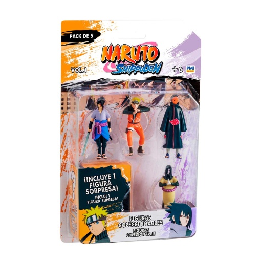 Naruto pack 5 figuras 7cm sortido BIZAK