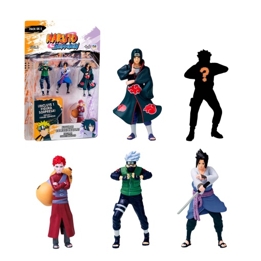 Naruto pack 5 figuras 7cm sortido BIZAK