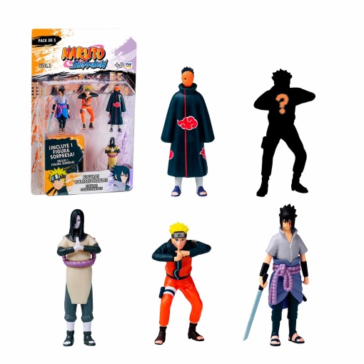 Naruto pack 5 figuras 7cm sortido BIZAK