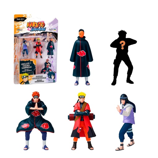 Naruto pack 5 figuras 7cm sortido BIZAK