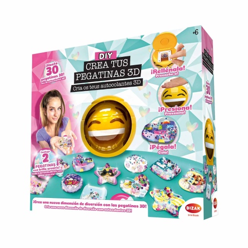 Cria os teus autocolantes 3D BIZAK