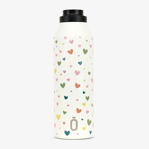 Garrafa térmica RUNBOTT MII CONFETI 600ml corações