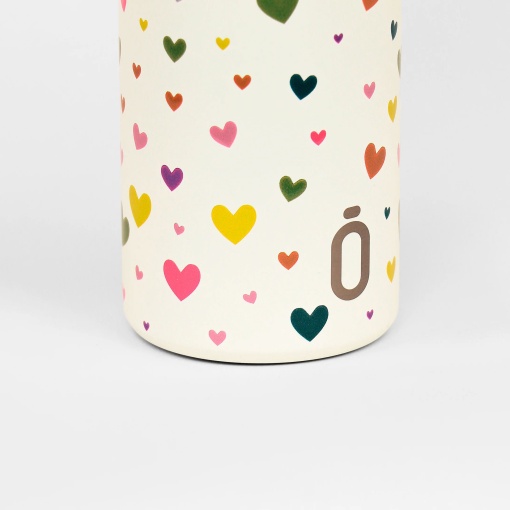 Garrafa térmica RUNBOTT MII CONFETI 600ml corações