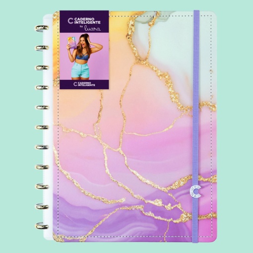 CADERNO INTELIGENTE grande (215x280mm) pautado Aurora by Luara