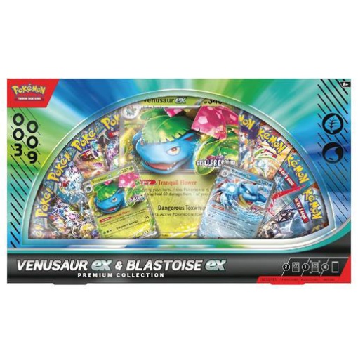 Pokémon TCG: VENUSAUR EX & BLASTOISE EX PREMIUM COLLECTION