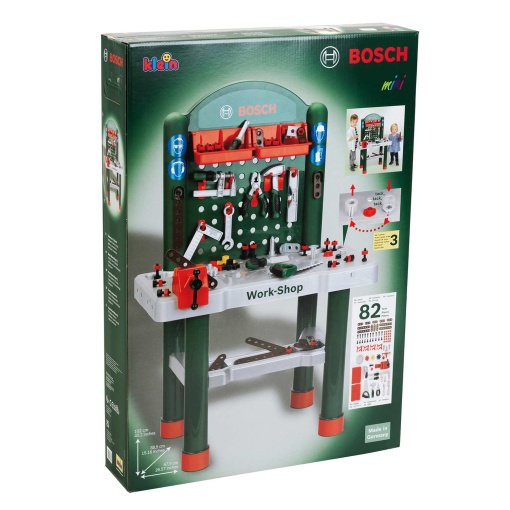 Bancada de trabalho com 82 acessórios BOSCH Klein