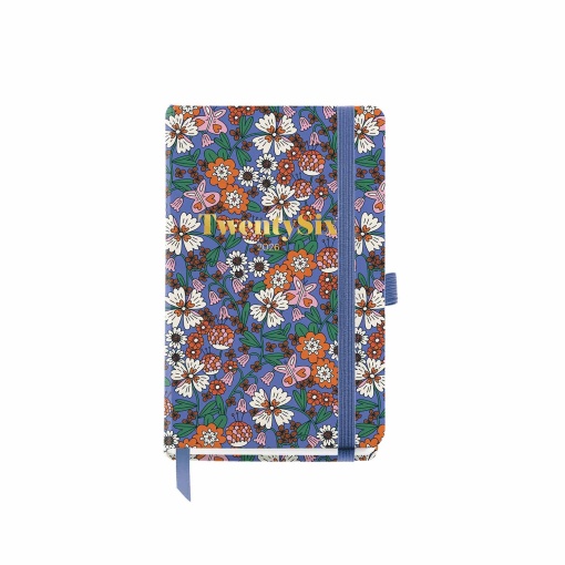 Agenda semanal A6 2026 MIQUELRIUS Passport gráfica Blooming com elástico